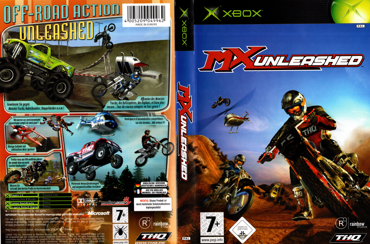 MX Unleashed box art for Xbox